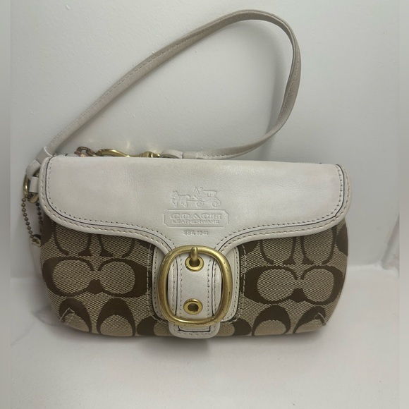 Coach Bleecker Tattersall Soho Mini Bag/Wristlet - Picture 1 of 10